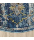 LR Home Gala Blue GALAC 7ft.6in. Round Rug