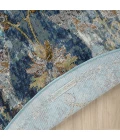 LR Home Gala Blue GALAC 7ft.6in. Round Rug