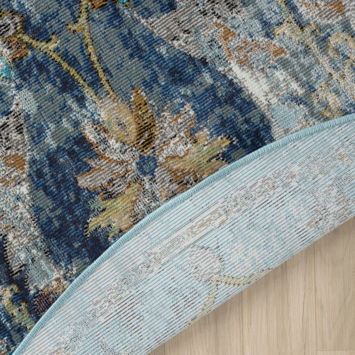 Rugs Town Blue GALAC 7ft.6in. Round Rug