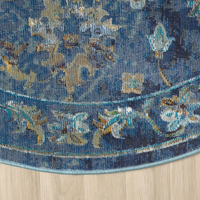 Rugs Town Blue GALAC 7ft.6in. Round Rug