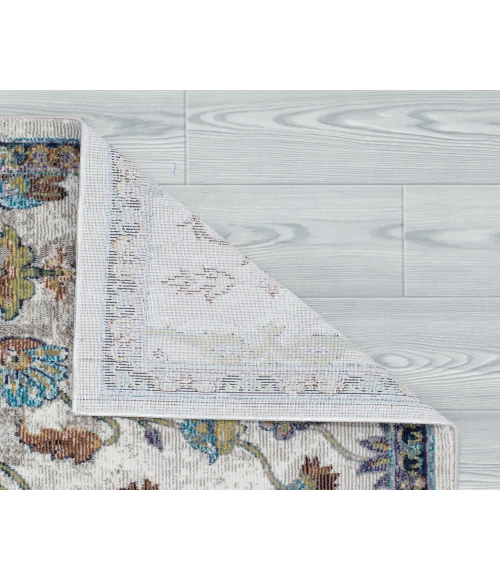 LR Home GALA 81375 Ivory Blue 8'-9" X 11'-9 Rect. Rug