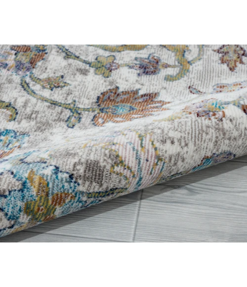 LR Home GALA 81375 Ivory Blue 8'-9" X 11'-9 Rect. Rug