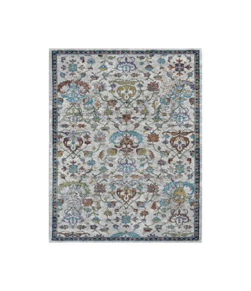 LR Home GALA 81375 Ivory Blue 8'-9" X 11'-9 Rect. Rug