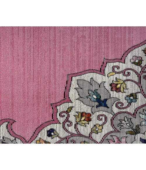 LR Home GALA 81384 Lilac/ White 7'-6" X 9'-6 Rect. Rug