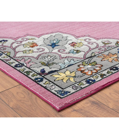 LR Home GALA 81384 Lilac/ White 7'-6" X 9'-6 Rect. Rug