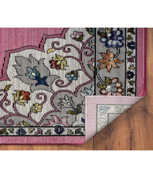 LR Home GALA 81384 Lilac/ White 7'-6" X 9'-6 Rect. Rug