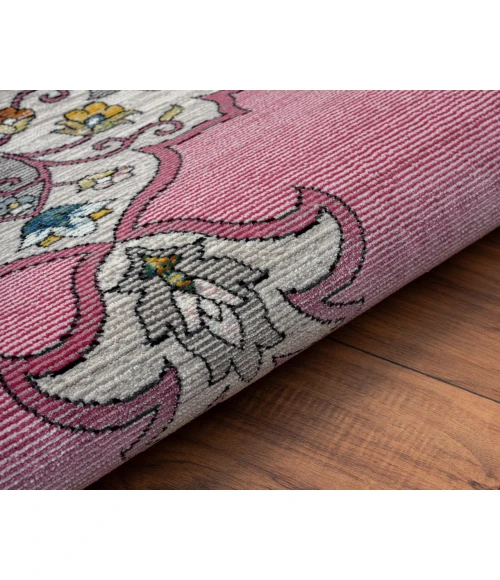 LR Home GALA 81384 Lilac/ White 7'-6" X 9'-6 Rect. Rug