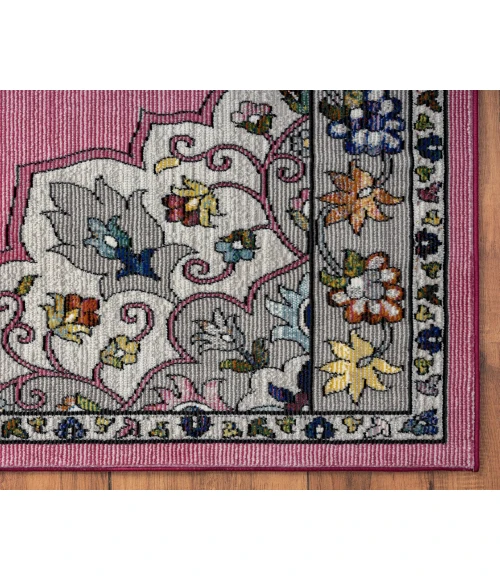 LR Home GALA 81384 Lilac/ White 7'-6" X 9'-6 Rect. Rug