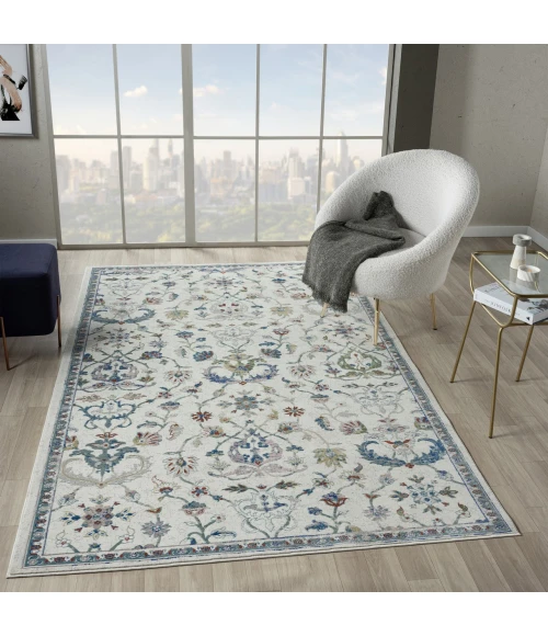 LR Home Gala Ivory GALAC 2ft.3in. x 8ft.9in. Runner Rug