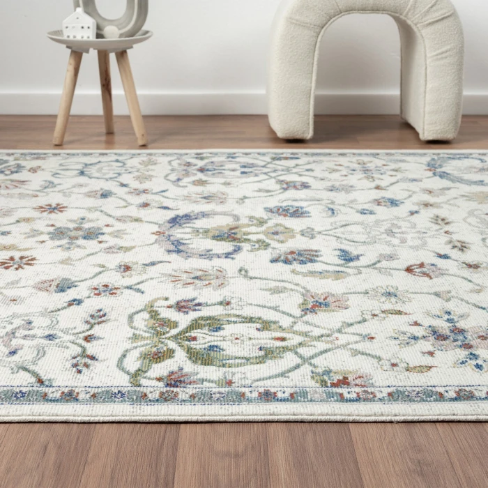 LR Home Gala Ivory GALAC 7ft.9in. x 9ft.9in. Rectangle Rug