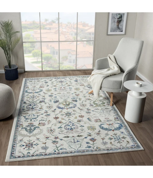 LR Home Gala Ivory GALAC 5ft. x 8ft. Rectangle Rug