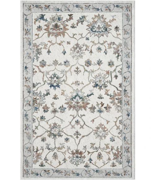 LR Home Gala Ivory GALAC 7ft.9in. x 9ft.9in. Rectangle Rug