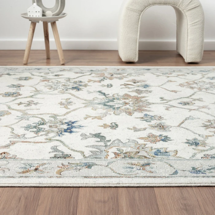 LR Home Gala Ivory GALAC 7ft.9in. x 9ft.9in. Rectangle Rug