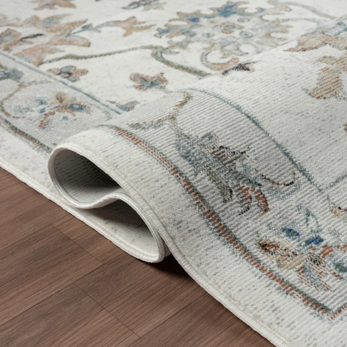 LR Home Gala Ivory GALAC 7ft.9in. x 9ft.9in. Rectangle Rug