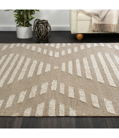 LR Home Geoblend Natural/Ivory 82517 2 ft. X 3 ft. Rect. Rug