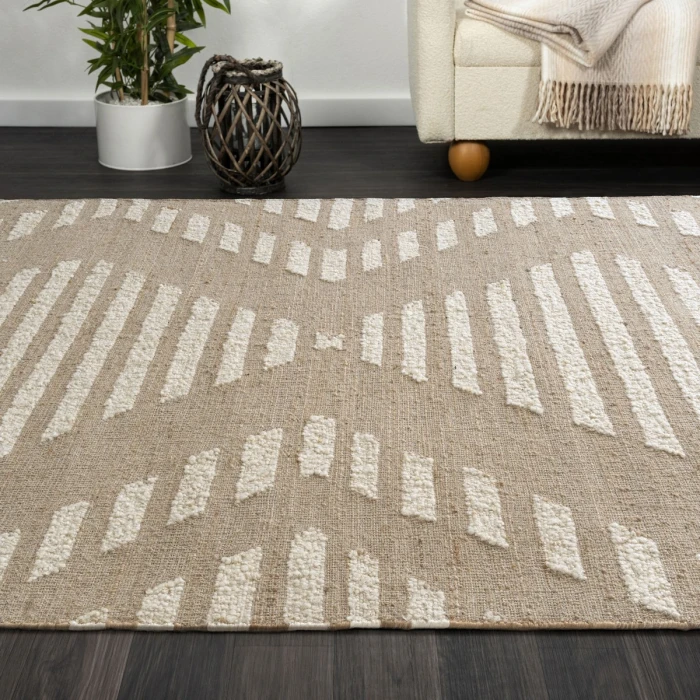 Rugs Town Natural/Ivory 82517 9 ft. X 12 ft. Rect. Rug