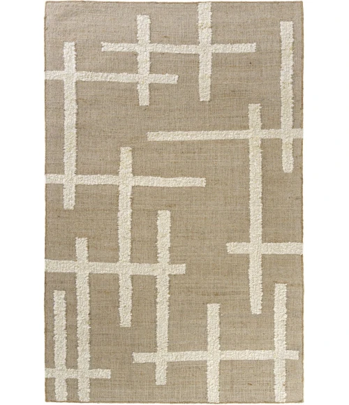 LR Home Geoblend Natural/Ivory 82519 7 ft. 9 in. X 9 ft. 9 in. Rect. Rug