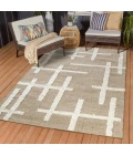 LR Home Geoblend Natural/Ivory 82519 7 ft. 9 in. X 9 ft. 9 in. Rect. Rug