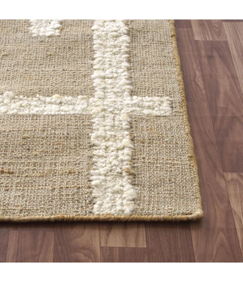 LR Home Geoblend Natural/Ivory 82519 7 ft. 9 in. X 9 ft. 9 in. Rect. Rug