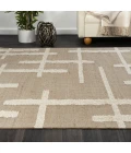 LR Home Geoblend Natural/Ivory 82519 7 ft. 9 in. X 9 ft. 9 in. Rect. Rug