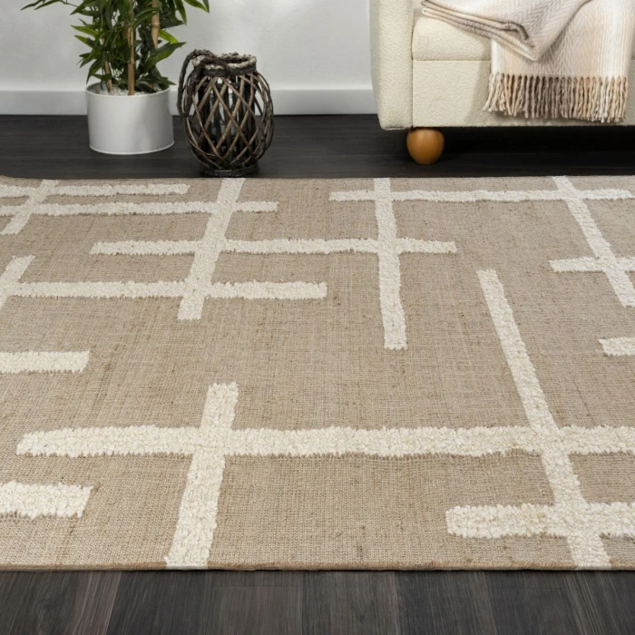 Rugs Town Natural/Ivory 82519 5 ft. X 7 ft. 9 in. Rect. Rug