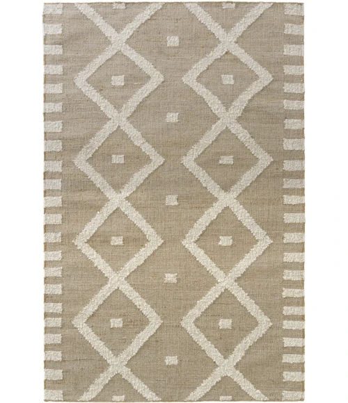 LR Home Geoblend Natural/Ivory 82522 7 ft. 9 in. X 9 ft. 9 in. Rect. Rug