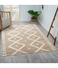 LR Home Geoblend Natural/Ivory 82522 7 ft. 9 in. X 9 ft. 9 in. Rect. Rug