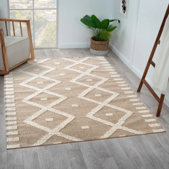 Rugs Town Natural/Ivory 82522 2 ft. 6 in. X 8 ft. Rect. Rug