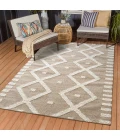 LR Home Geoblend Natural/Ivory 82522 7 ft. 9 in. X 9 ft. 9 in. Rect. Rug