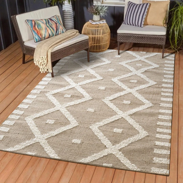 Rugs Town Natural/Ivory 82522 2 ft. 6 in. X 8 ft. Rect. Rug