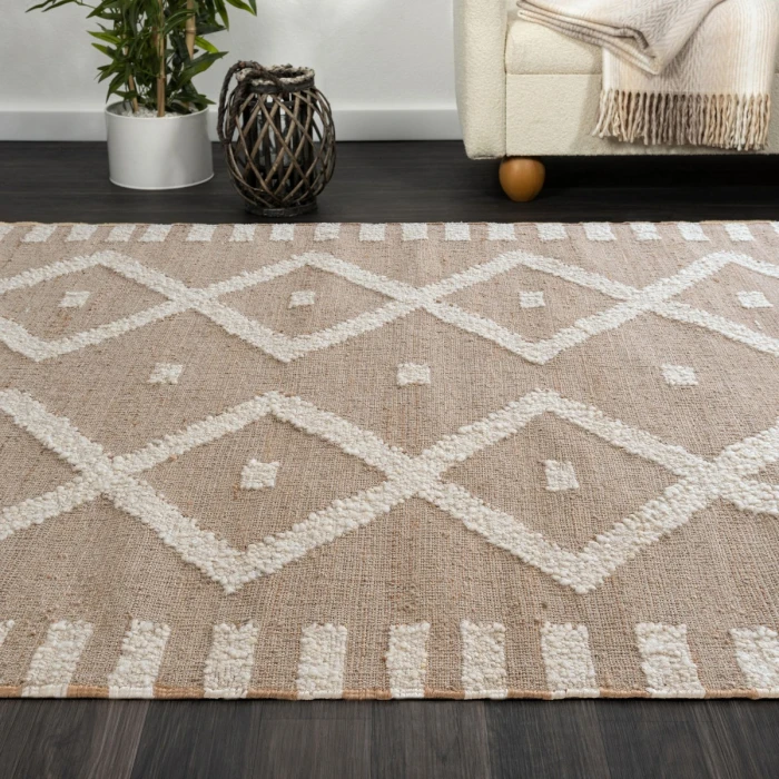 Rugs Town Natural/Ivory 82522 2 ft. 6 in. X 8 ft. Rect. Rug