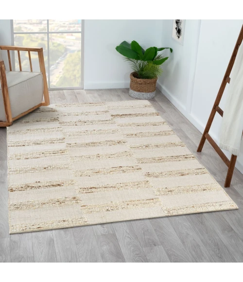 LR Home Geoblend Ivory/Natural 82523 5 ft. X 7 ft. 9 in. Rect. Rug