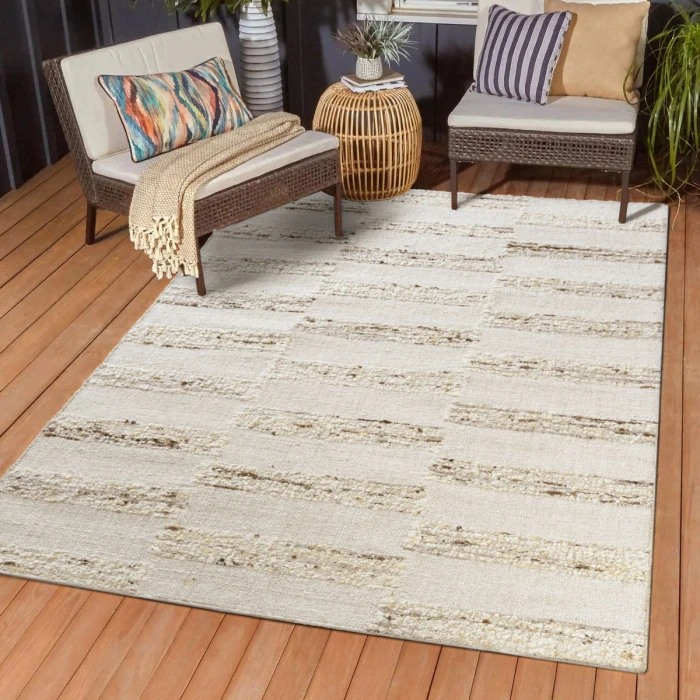 Rugs Town Ivory/Natural 82523 9 ft. X 12 ft. Rect. Rug