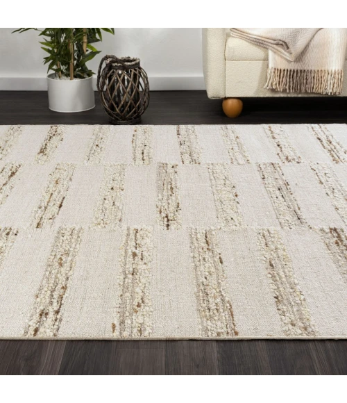 LR Home Geoblend Ivory/Natural 82523 5 ft. X 7 ft. 9 in. Rect. Rug