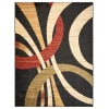 Giselle GRA-AC Black Area Rug 5 ft. 2 in. X 7 ft. 2 in. Rectangle