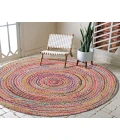 LR Home Havana 82120 Multi 7' X 7' Round Rug