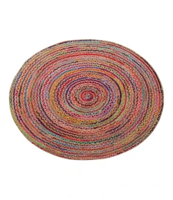 Hadley HAV-AI Multi/Natural 5 ft. Round Area Rug