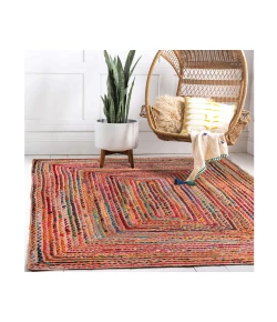 Hadley HAV-AI Multi/Natural 7 ft. 6 in. x 9 ft. 6 in. Rectangle Area Rug