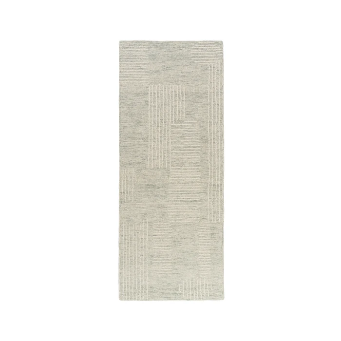 Rugs Town Teal/Ivory 82446 2 ft. 6 in. X 8 ft. Rect. Rug