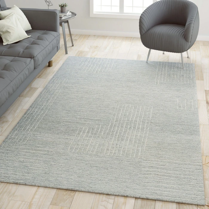 Rugs Town Light Gray/ Ivory 82447 10 ft. X 14 ft. Rect. Rug