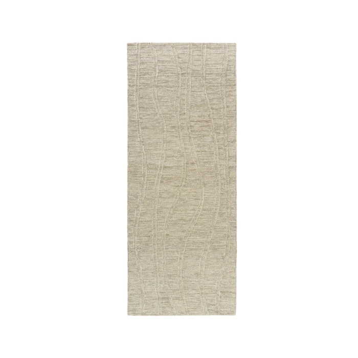 Rugs Town Light Taupe/Cream 82448 2 ft. 6 in. X 8 ft. Rect. Rug
