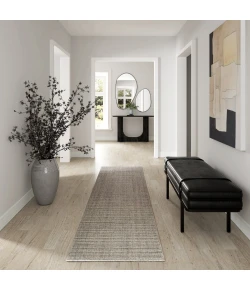 Rugs Town 82453 Light Gray 2ft.6in. x 8ft. Rect. Rug