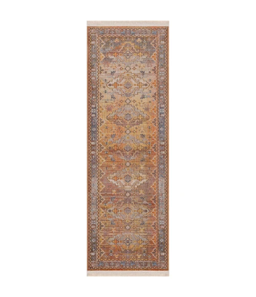 LR Home Holi 81771 Red/ Yellow 2' X 6' Rect. Rug