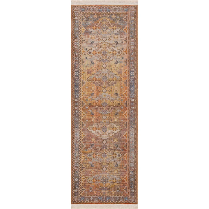 LR Home Holi 81771 Red/ Yellow 2' X 6' Rect. Rug