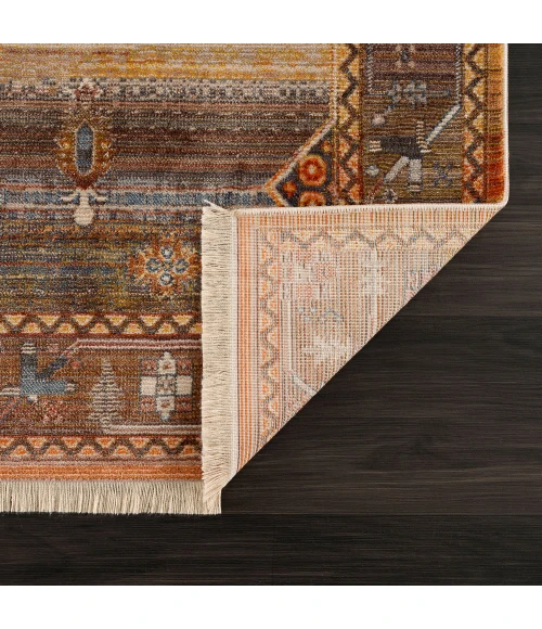 LR Home Holi 81771 Red/ Yellow 2' X 6' Rect. Rug