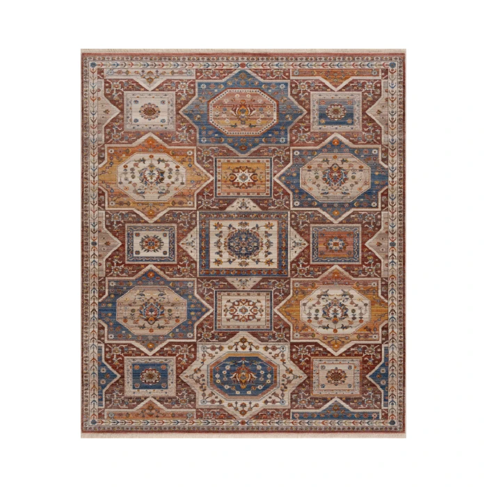 Rugs Town 81772 Red/ Gray 5' X 8' Rect. Rug