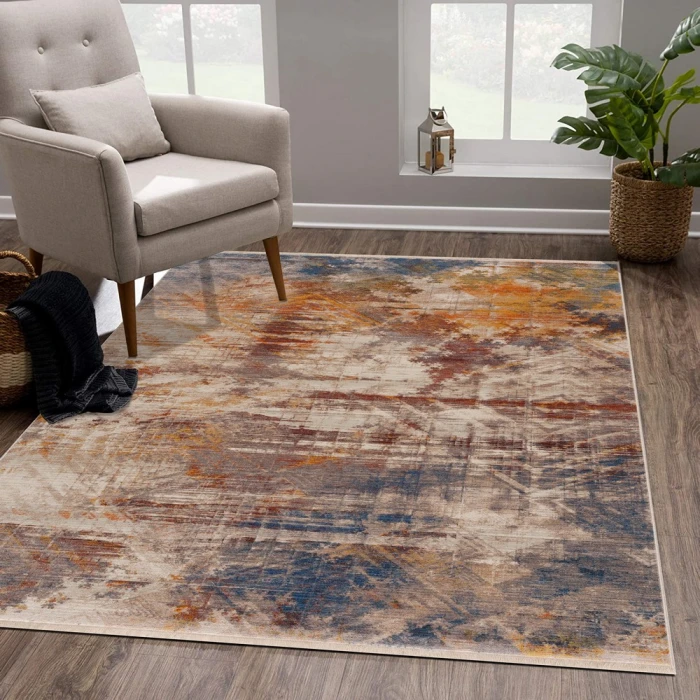 Rugs Town 81773 Gray/ Multi 9' X 12' Rect. Rug