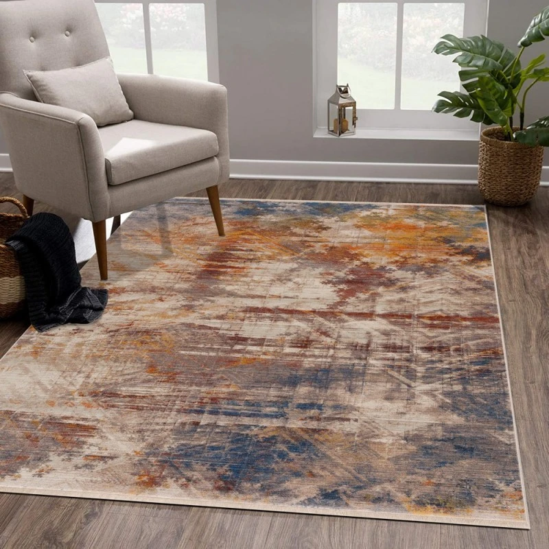 Rugs Town 81773 Gray/ Multi 9' X 12' Rect. Rug