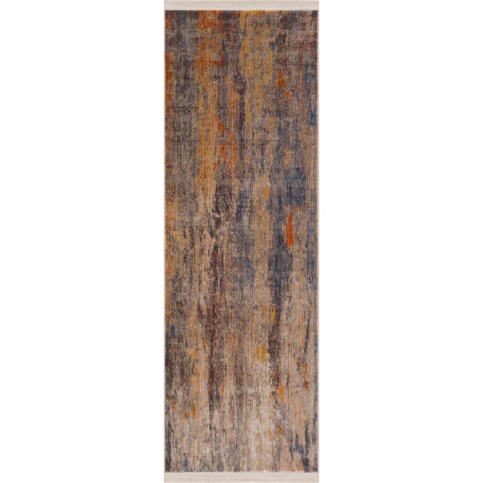 Rugs Town 81774 Beige/ Blue 2' X 6' Rect. Rug