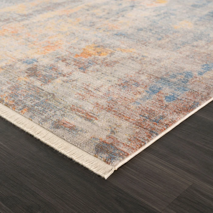 Rugs Town 81774 Beige/ Blue 2' X 6' Rect. Rug